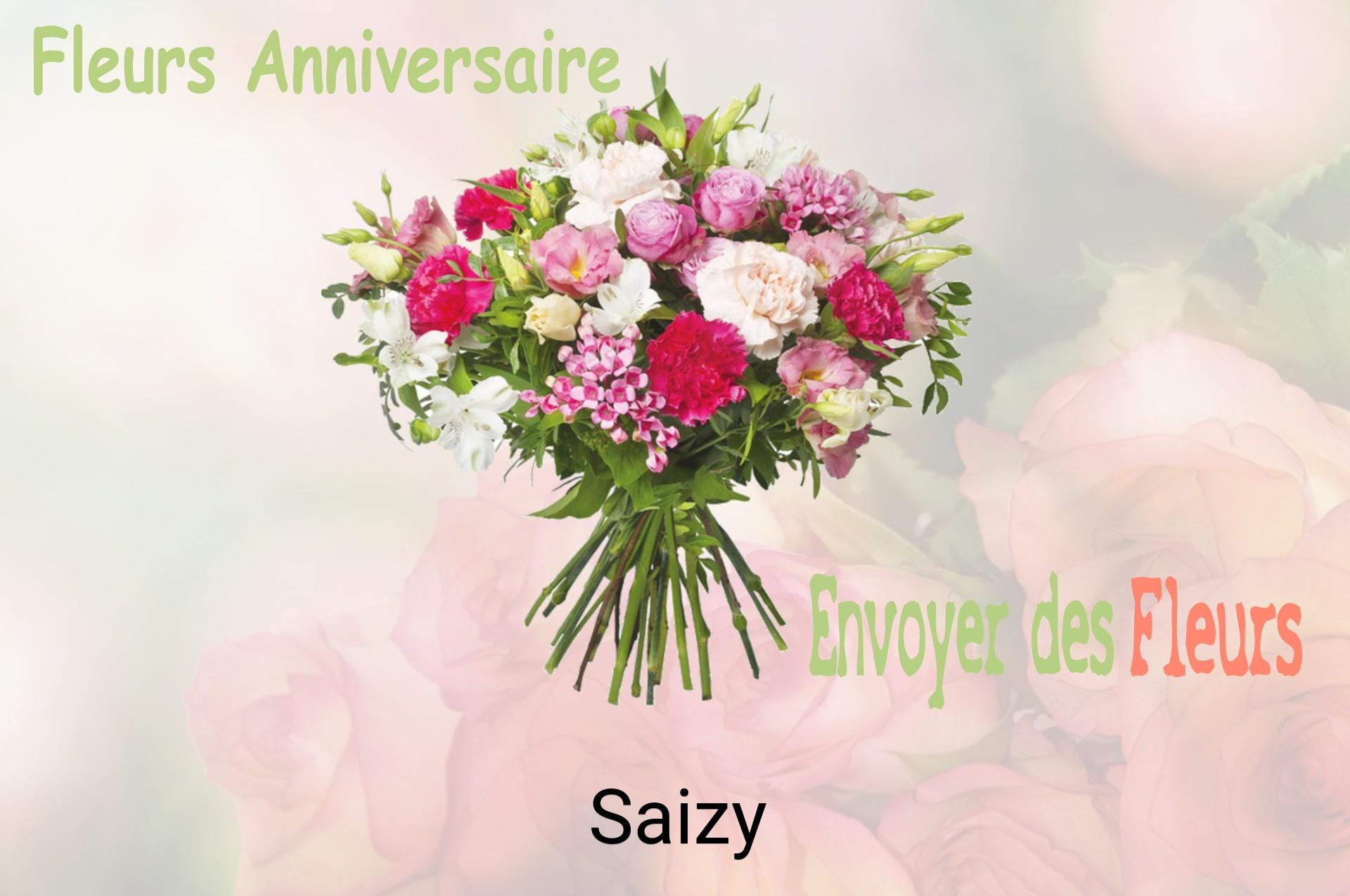 Bouquet de fleurs d’anniversaire livré à Saizy