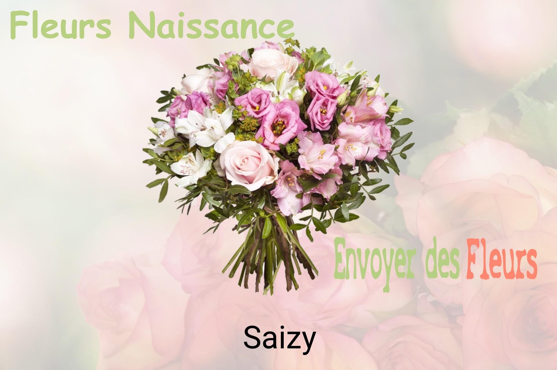 Bouquet de fleurs de naissance livré à Saizy